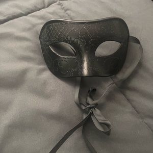 male and female black masquerade mask sold together or separately